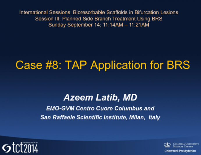 Case #8: TAP Application for BRS