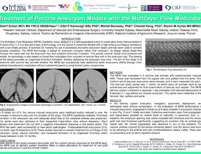 Treatment of Porcine Aneurysm Models with The Multilayer Flow Modulator