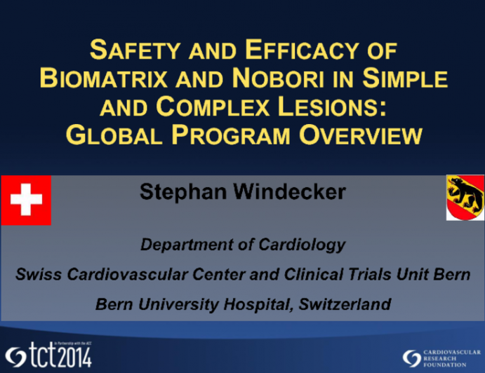 Safety and Efficacy Profile of BioMatrix and Nobori in Simple and Complex Lesions: Global Program Overview