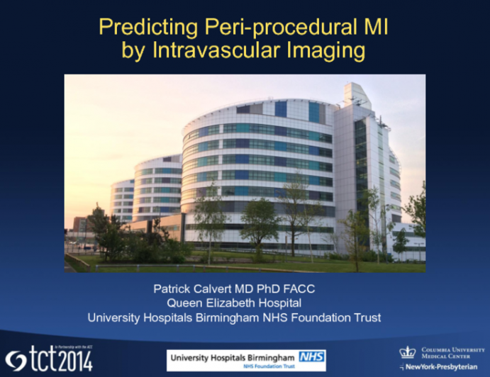 Predicting Periprocedural MI by Intravascular Imaging (Grayscale-IVUS, VH-IVUS, IB-IVUS, iMAP, and NIRS-IVUS)