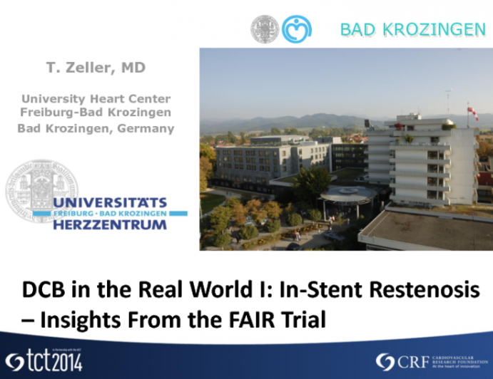 DCB Use in the Real World I: In-Stent Restenosis  Insights From the FAIR Trial