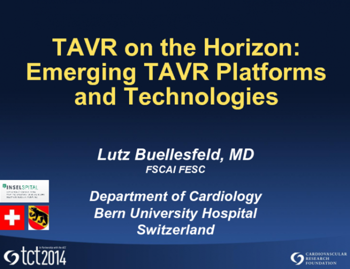 TAVR On the Horizon: Emerging TAVR Platforms and Technologies