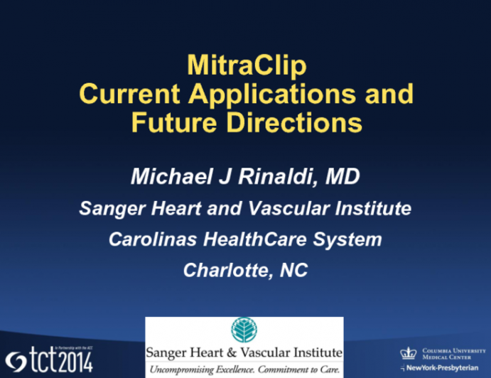 MitraClip: Current Application and Future Directions