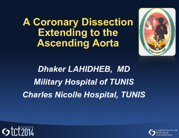 Case #2: A Coronary Dissection Extending to the Ascending Aorta