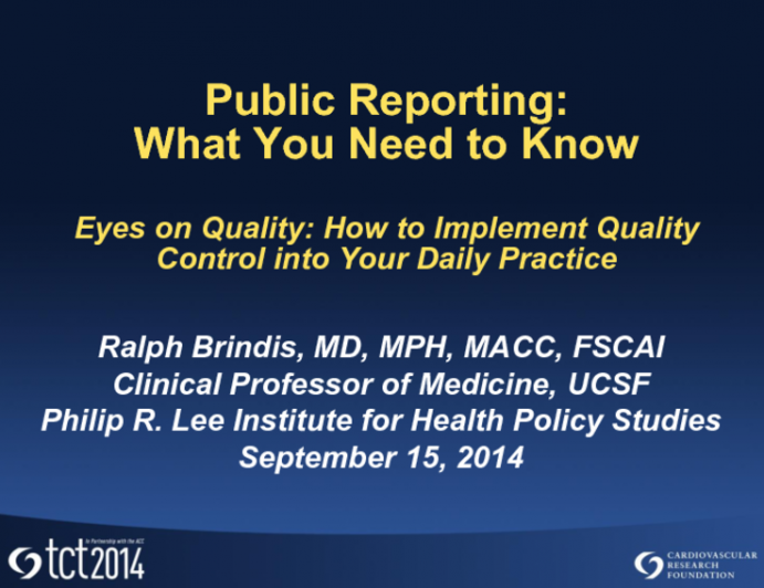 Public Reporting: What You Need to Know