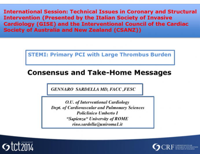 Consensus and Take-home Messages