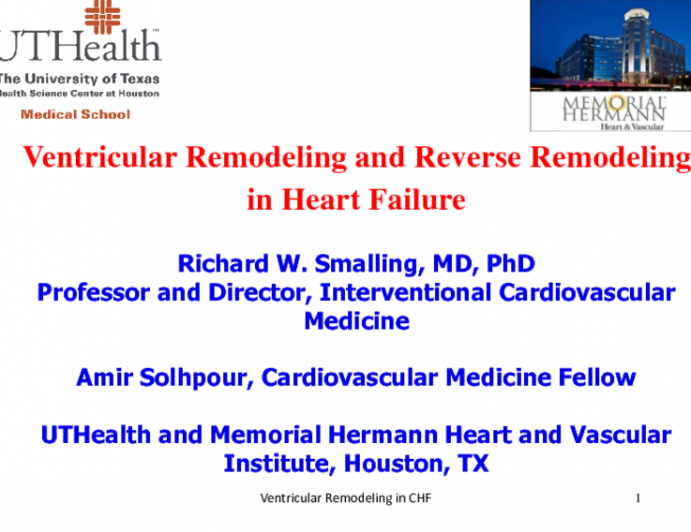 Ventricular Remodeling and Reverse Remodeling in Heart Failure