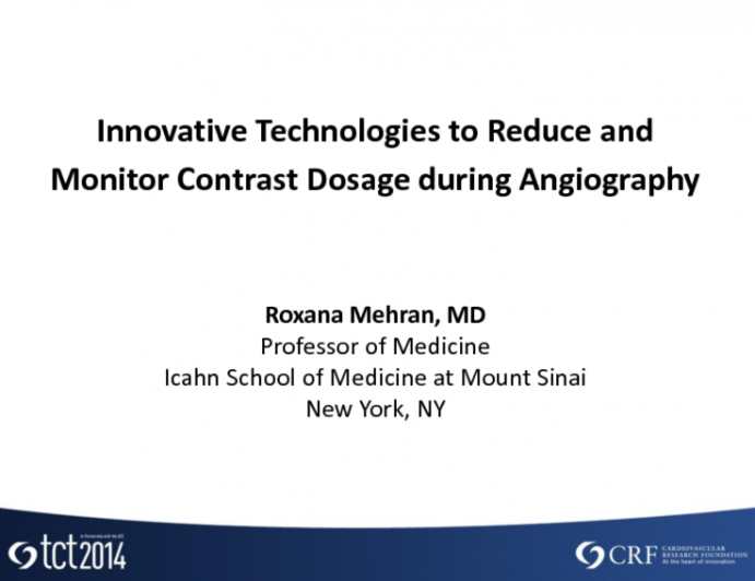 Innovative Technologies to Reduce and Monitor Contrast Dosage During Angiography