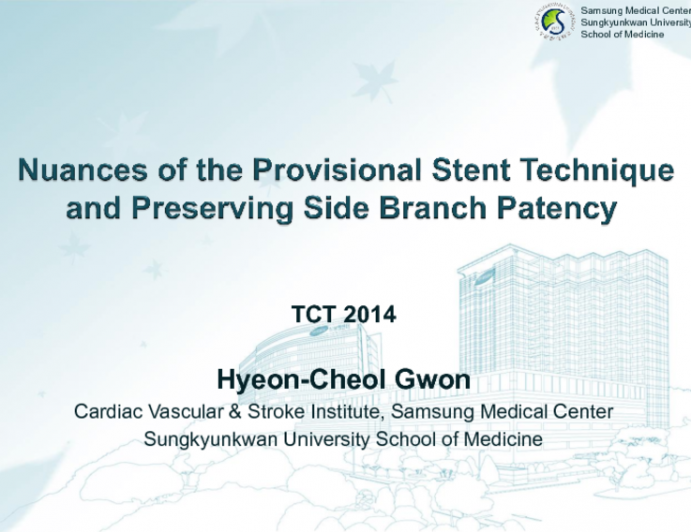 Nuances of the Provisional Stent Technique and Preserving Sidebranch Patency