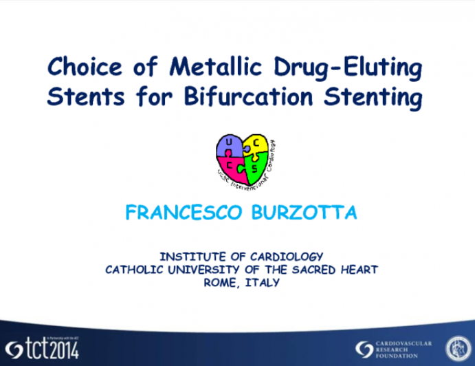 Choice of Metallic DES Stents for Bifurcation Stenting