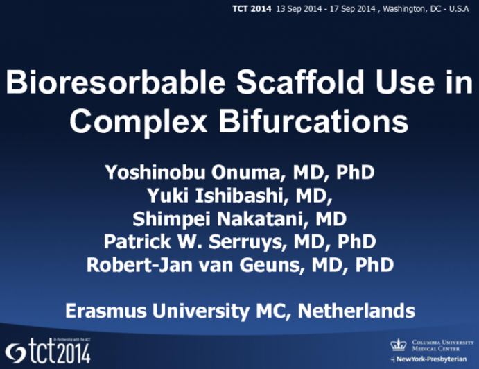 Bioresorbable Scaffold Use in Complex Bifurcations: Case #1