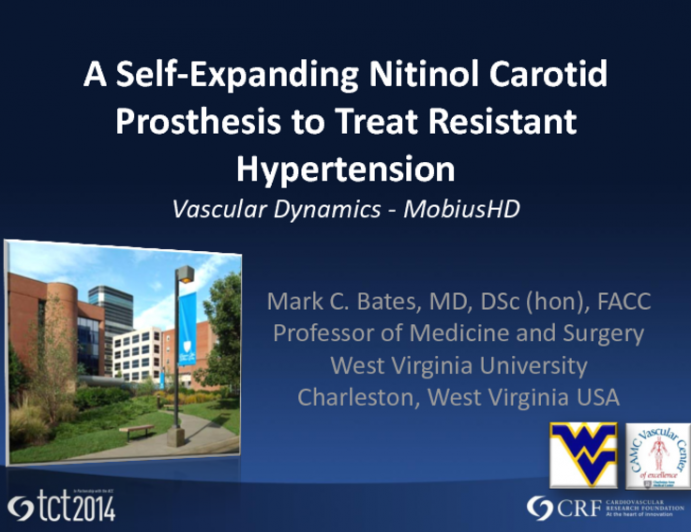 Self-Expanding Nitinol Carotid Prosthesis to Treat Resistant Hypertension: Vascular Dynamics