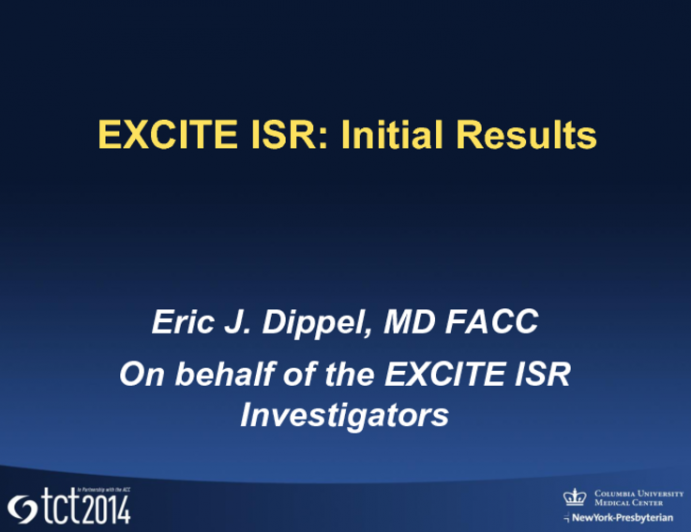 EXCITE ISR: A Prospective, Randomized Trial of Excimer Laser Atherectomy Versus Balloon Angioplasty for Treatment of Femoropopliteal In-Stent Restenosis