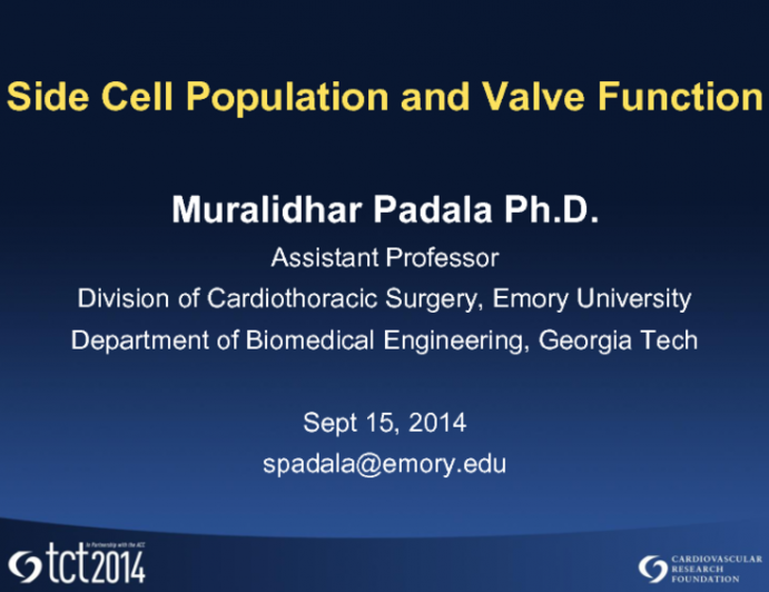 Side Cell Population and Valve Function