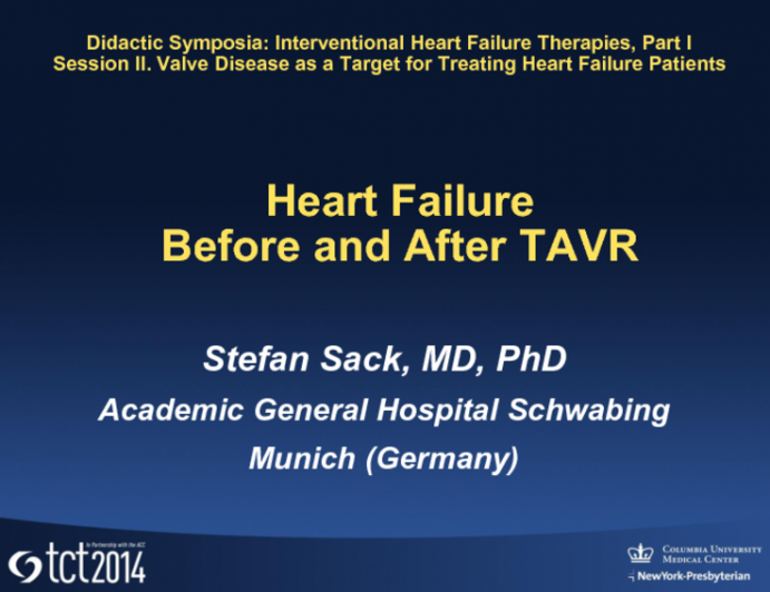 Heart Failure Before and After TAVR