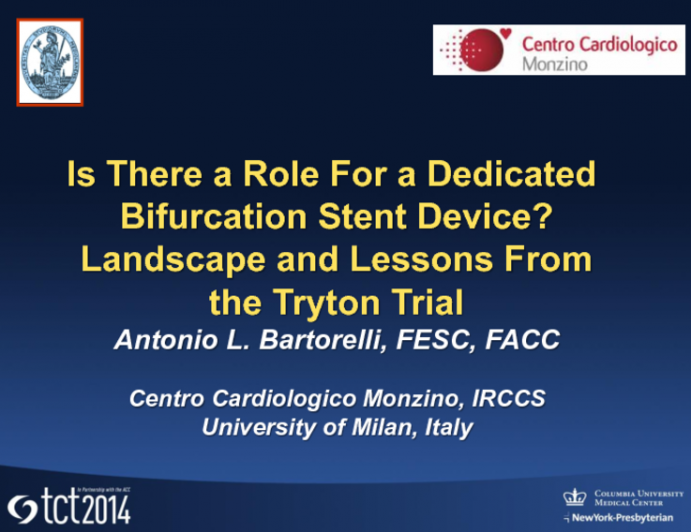 Is There a Role for a Dedicated Bifurcation Stent Device? Landscape and Lessons from the Tryton Trial
