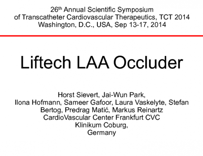 Liftech LAA Occluder