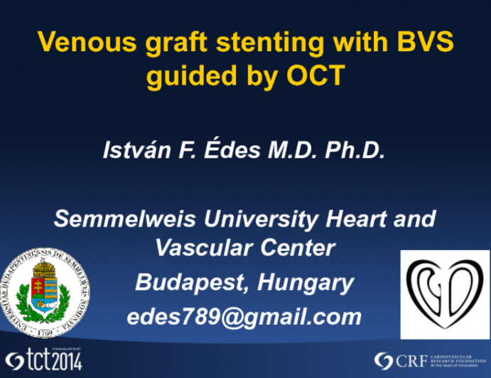 Case #3: Venous Graft Stenting with BRS Guided by OCT