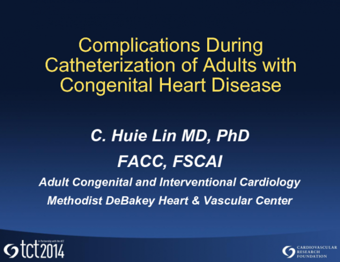 Complications During Catheterization of Adults with Congenital Heart Disease