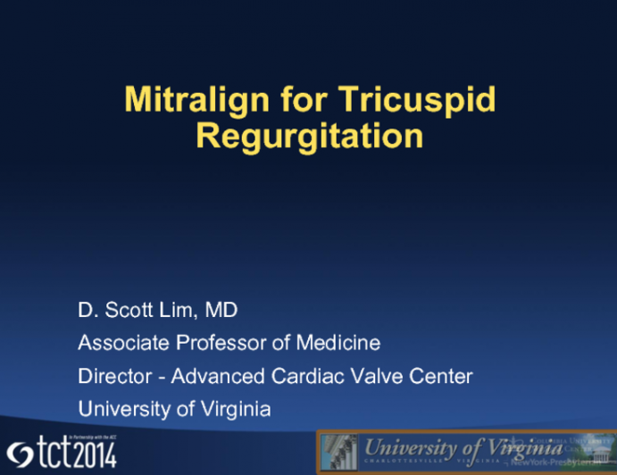 Mitralign: Percutaneous Annuloplasty for Tricuspid Regurgitation