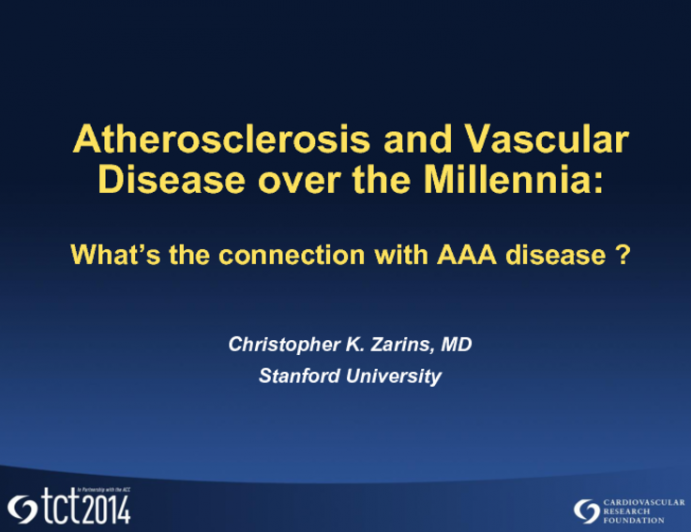 Atherosclerosis and Vascular Disease Over the Millennia: Whats the Connection with AAA Disease?