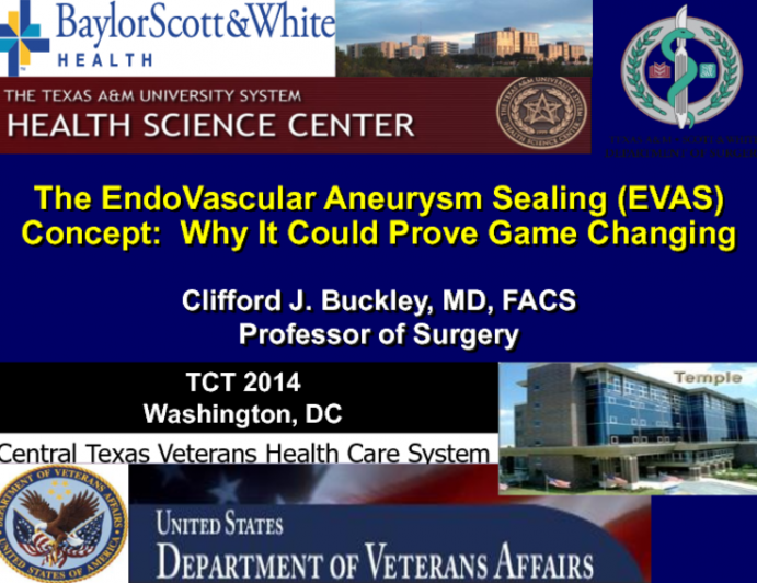 The EndoVascular Aneurysm Sealing (EVAS) Concept: Why It Could Prove Game Changing