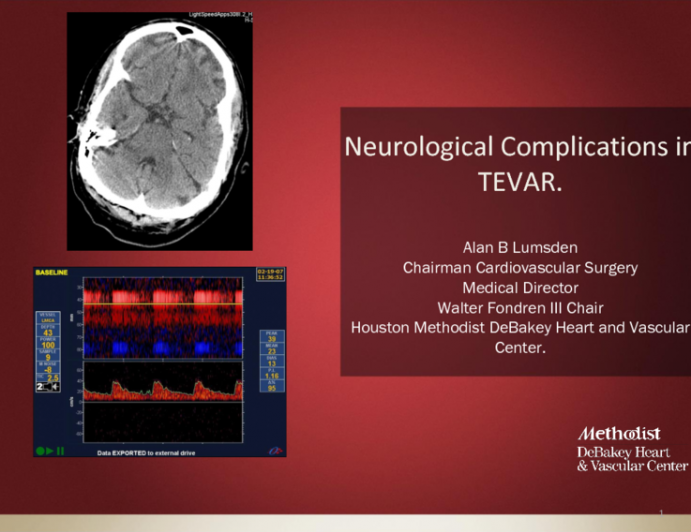 Neurological Complications of TEVAR: Prevention and Management