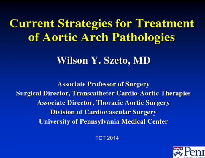 Current Strategies for Treatment of Aortic Arch Pathologies