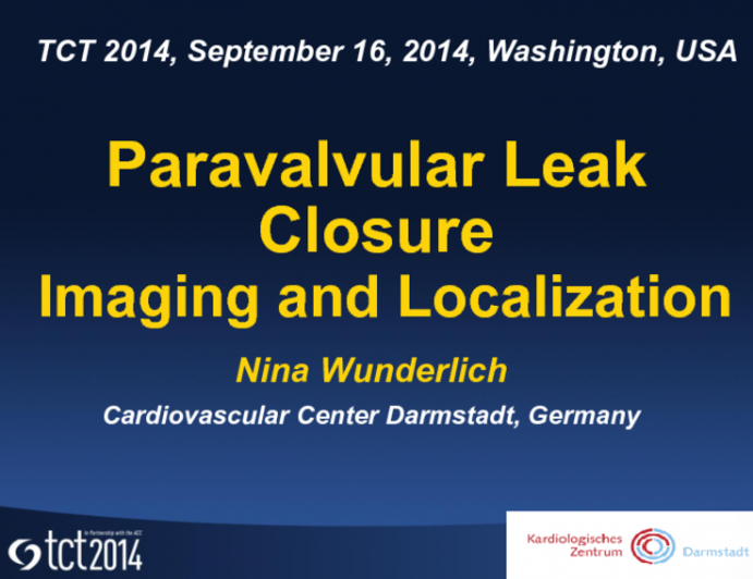 Paravalvular Leak Closure Imaging and Localization