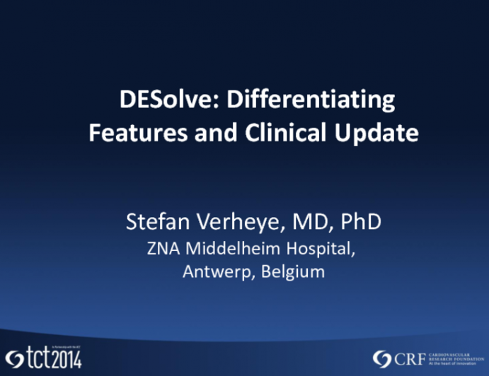 BRS with Clinical Data I  DESolve: Differentiating Features and Clinical Update