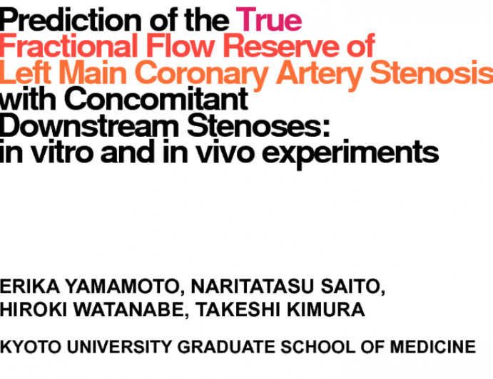 TCT 312: Prediction of the True Fractional Flow Reserve of Left Main Coronary Artery Stenosis with Concomitant Downstream Stenoses: In Vitro and In Vivo Experiments