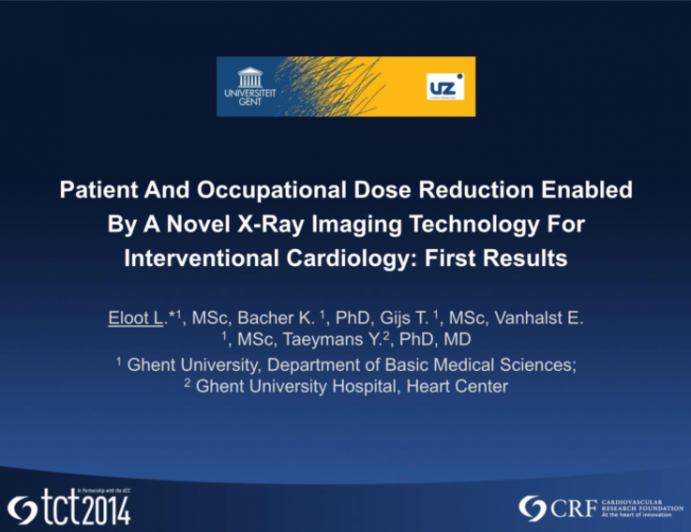 Patient And Occupational Dose Reduction Enabled By A Novel X-ray Imaging Technology For Interventional Cardiology: First Results