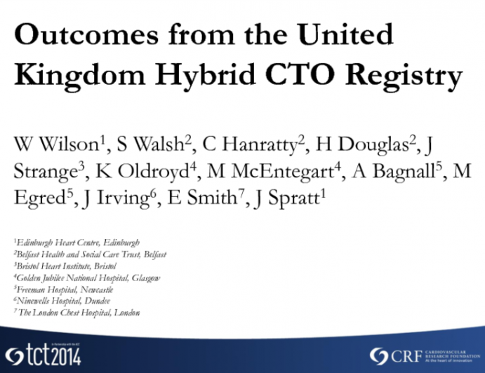 Outcomes From The UK Hybrid CTO Registry