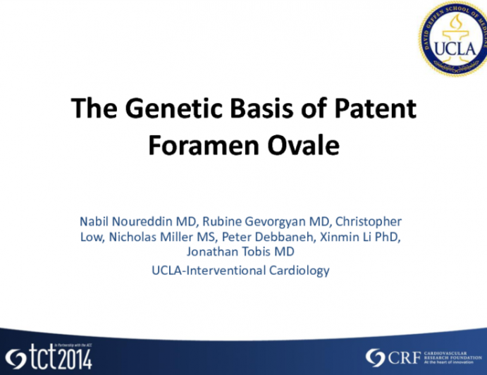 The Genetic Basis Of Patent Foramen Ovale