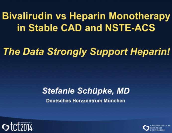 The Data Strongly Support Heparin!