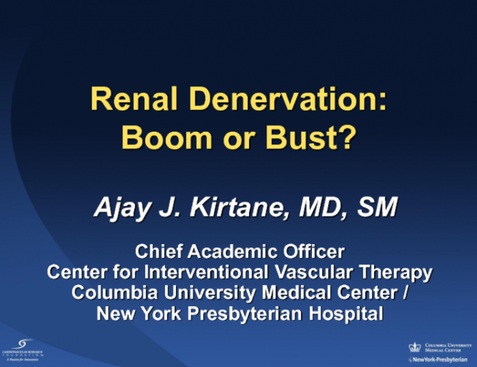 Renal Denervation: Boom or Bust?