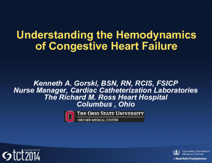 Understanding the Hemodynamics of Heart Failure