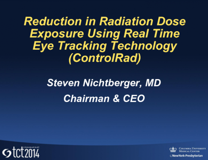 Reduction in Radiation Dose Exposure Using Real-Time, Eye-Tracking Technology