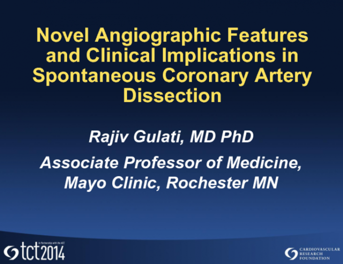 Novel Angiographic Features and Clinical Implications in Spontaneous Coronary Artery Dissection