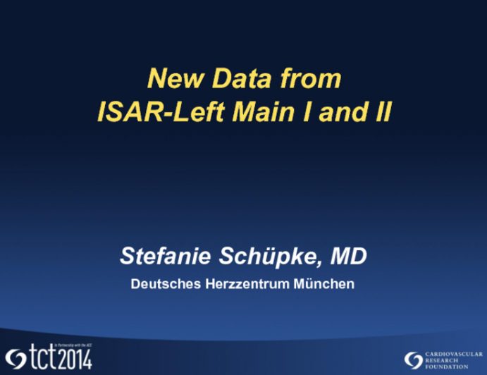 New Data from ISAR Left Main I and II