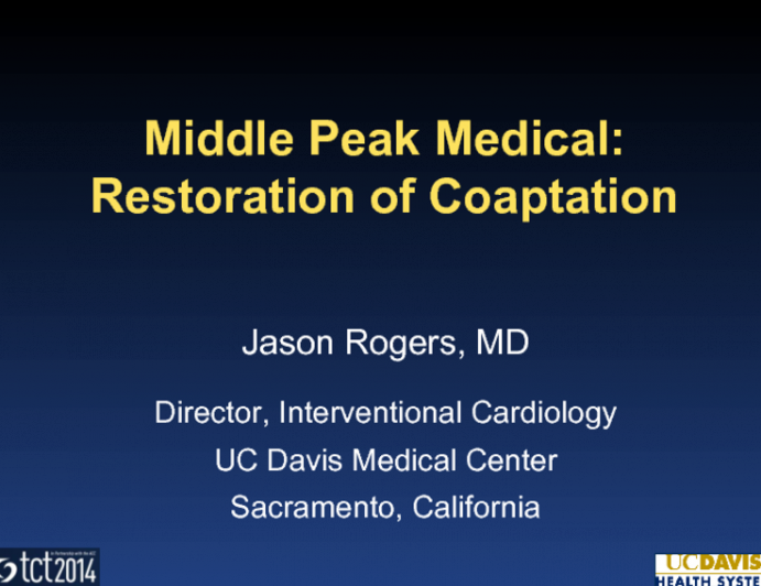 Middle Peak Medical: Restoration of Coaptation