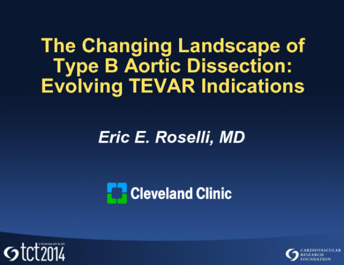 The Changing Landscape of Type B Aortic Dissection: Evolving TEVAR Indications