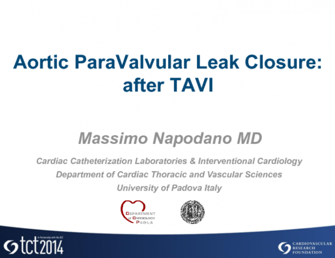 Case #4: Aortic Paravalvular Leak Closure: After TAVR