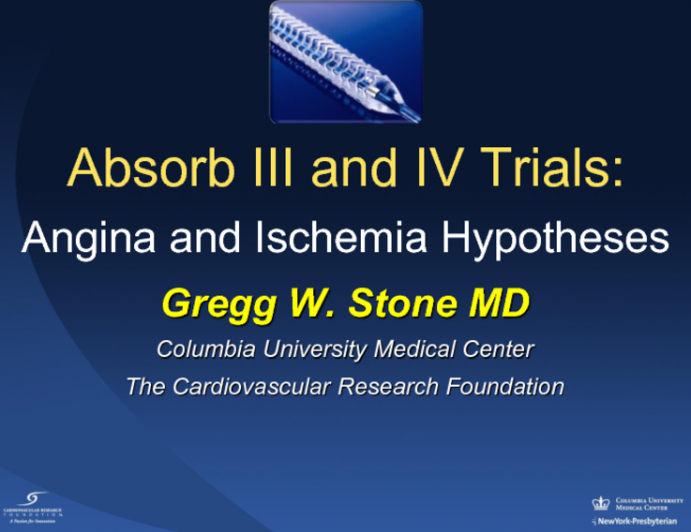Absorb III/IV: Angina and Ischemia Hypotheses