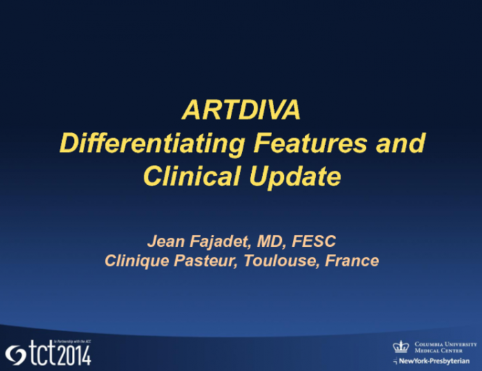 BRS with Clinical Data IV  ART-DIVA: Differentiating Features and Clinical Update