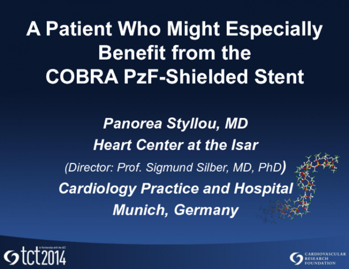 Case #2: A Patient Who Might Especially Benefit from the COBRA PzF-Shielded Stent