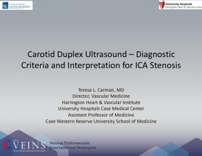 Carotid Duplex Ultrasound – Diagnostic Criteria and Interpretation for ICA Stenosis