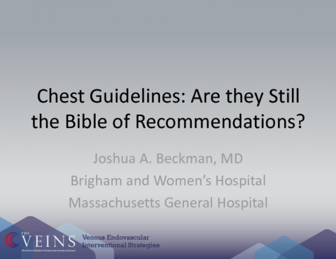 Chest Guidelines: Are they Still the Bible of Recommendations?