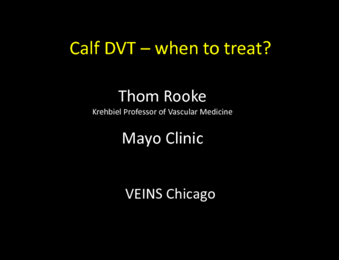 Calf DVT Treatment – When to Treat