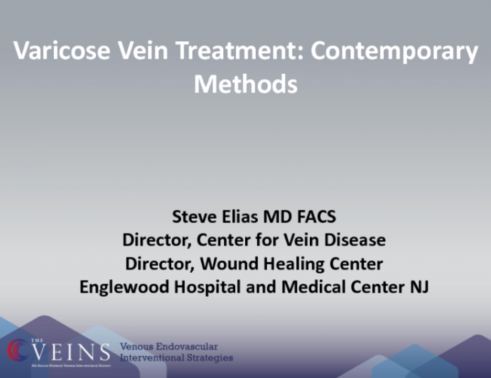 Varicose Vein Treatment: Contemporary Methods